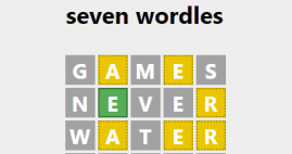 Seven Wordles